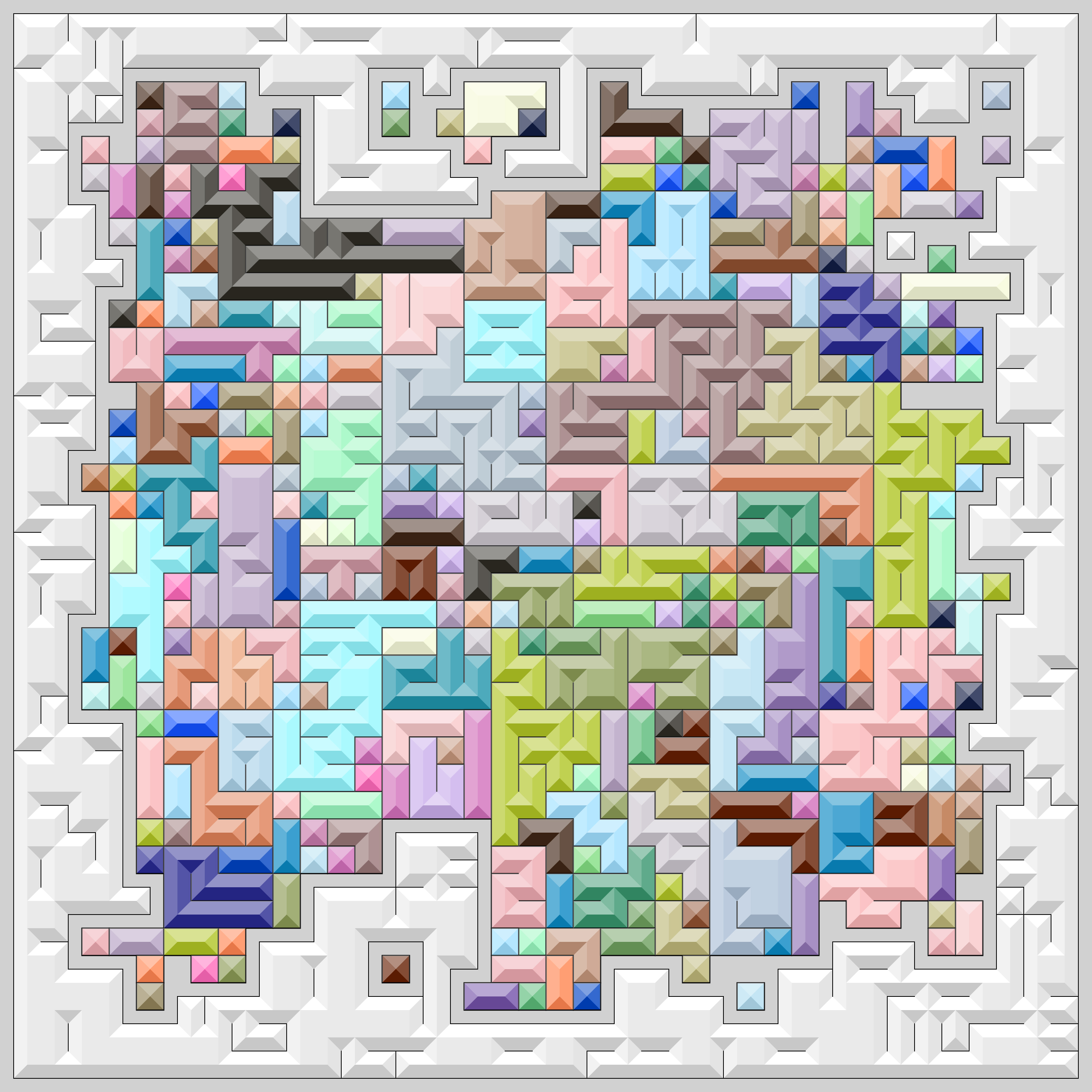 digital art of a geometric arrangement